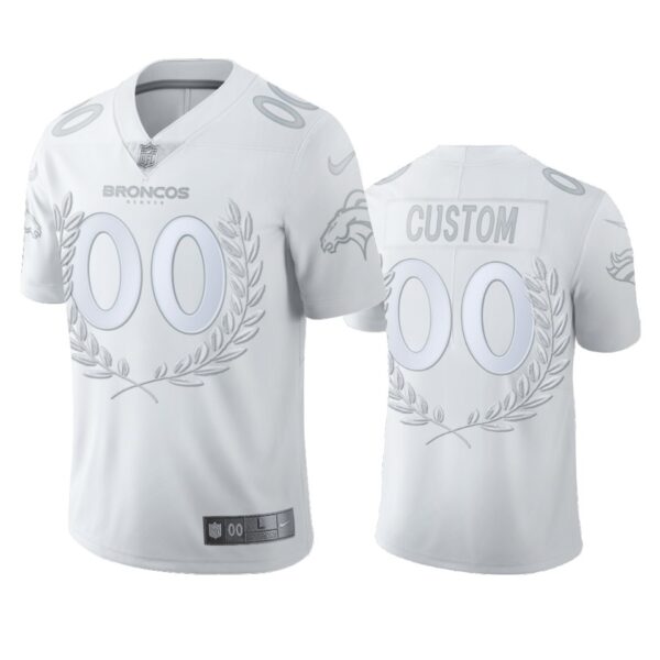 Broncos Custom White MVP Platinum Limited Jersey