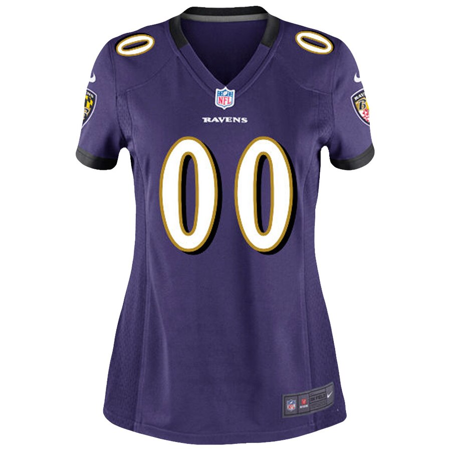 Baltimore Ravens Nike Women’s Custom Game Jersey – Purple - Image 2