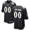 Baltimore Ravens Nike Alternate Custom Game Jersey – Black