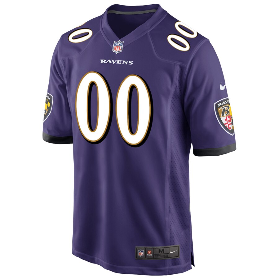 Baltimore Ravens Nike Custom Game Jersey – Purple - Image 2