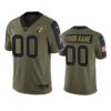 Cardinals Custom Limited Jersey Olive 2021 Salute To Service
