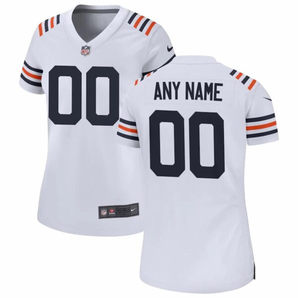 Chicago Bears Nike Women’s 2019 Alternate Classic Custom Game Jersey – White