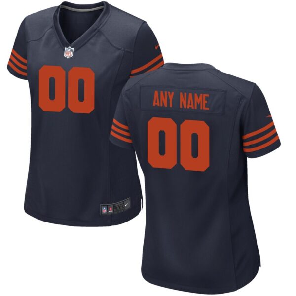 Chicago Bears Nike Women’s Custom Throwback Game Jersey – Navy