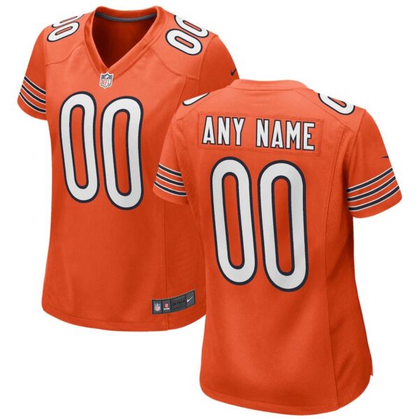 Chicago Bears Nike Women’s Alternate Custom Game Jersey – Orange