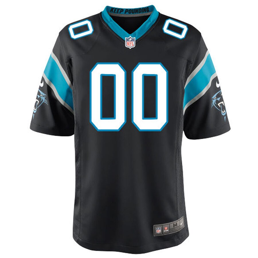 Carolina Panthers Nike Custom Game Jersey – Black - Image 2