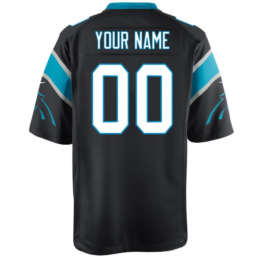 Carolina Panthers Nike Custom Game Jersey – Black - Image 3
