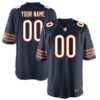 Chicago Bears Nike Custom Game Jersey – Navy