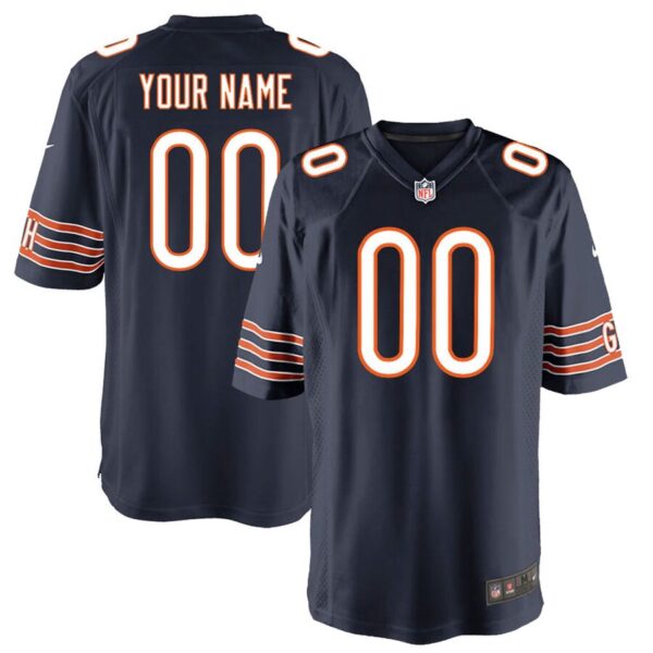 Chicago Bears Nike Custom Game Jersey – Navy