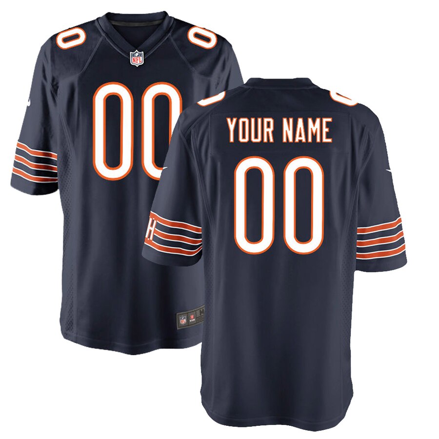 Chicago Bears Nike Youth Game Custom Jersey – Navy