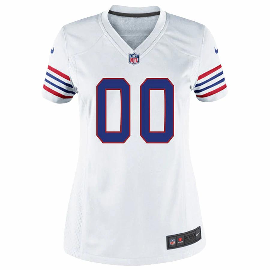 Buffalo Bills Nike Women’s Custom Throwback Game Jersey – White - Image 2