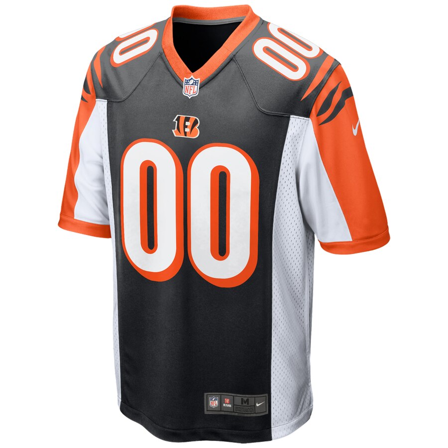 Cincinnati Bengals Nike 2018 Custom Game Jersey – Black - Image 2