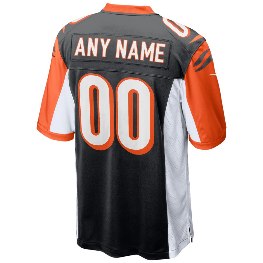 Cincinnati Bengals Nike 2018 Custom Game Jersey – Black - Image 3
