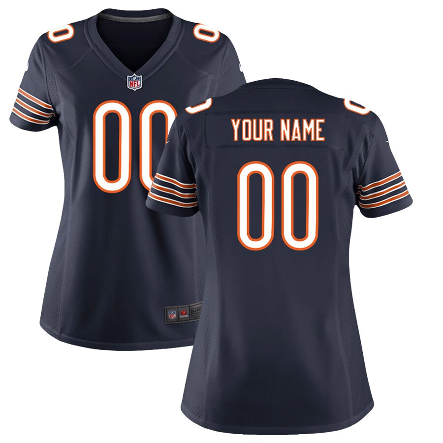 Chicago Bears Nike Women’s Custom Game Jersey – Navy Blue