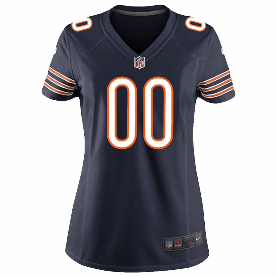 Chicago Bears Nike Women’s Custom Game Jersey – Navy Blue - Image 2