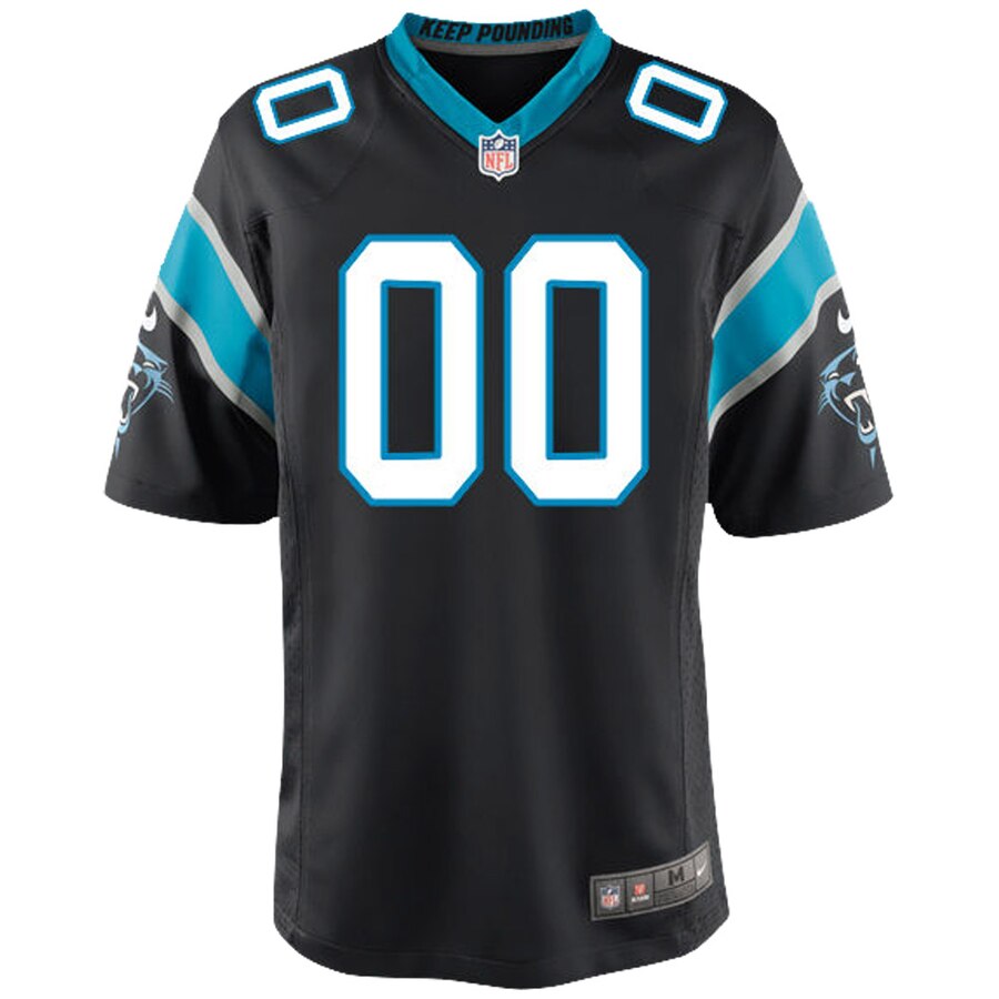 Carolina Panthers Nike Youth Custom Game Jersey – Black - Image 2