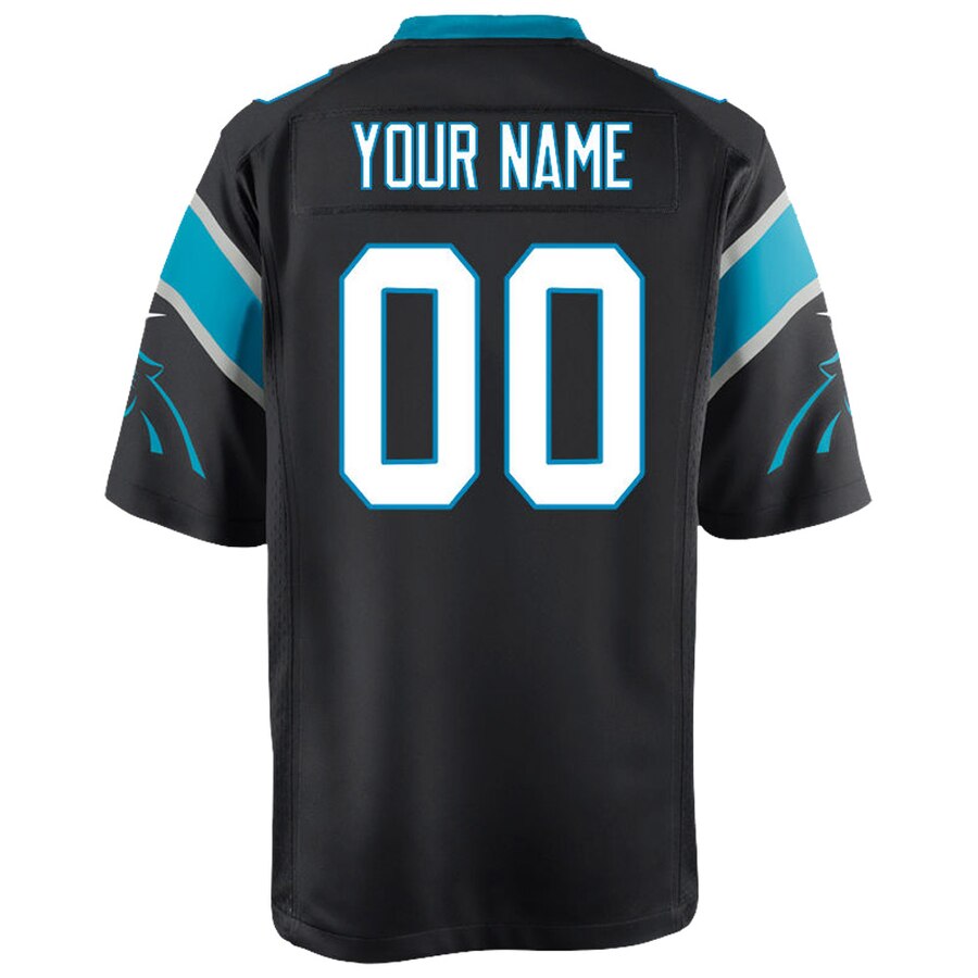 Carolina Panthers Nike Youth Custom Game Jersey – Black - Image 3