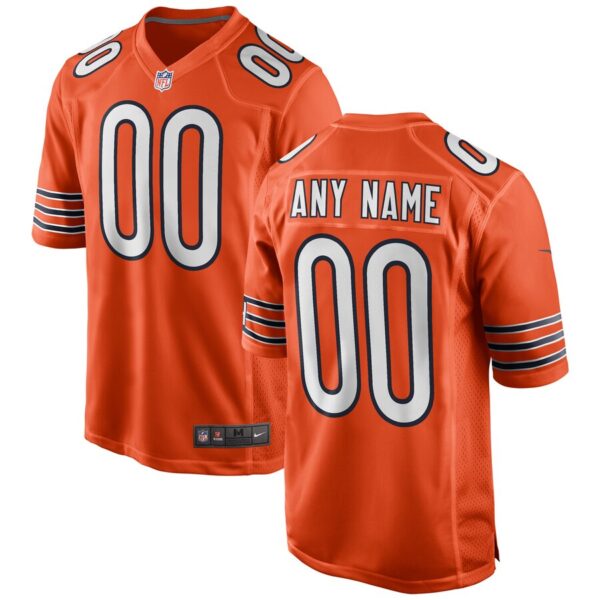 Chicago Bears Nike Alternate Custom Game Jersey – Orange