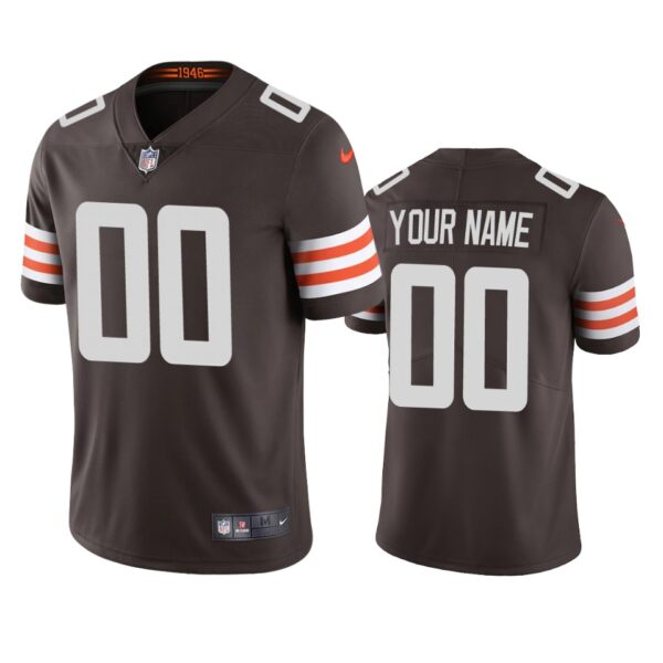 Cleveland Browns Custom Brown 2020 Vapor Limited Jersey – Men’s