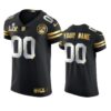 Chiefs Custom Black Super Bowl LV Golden Elite Jersey