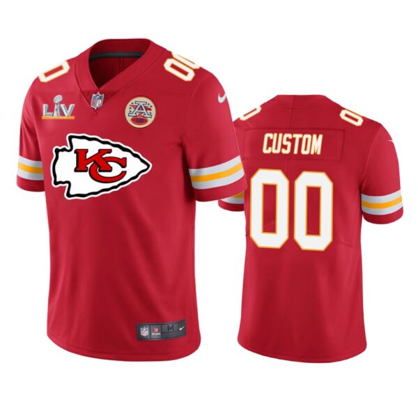 Chiefs Custom Super Bowl LV Red Jersey