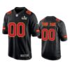 Chiefs Custom Super Bowl LV Black Game Fashion Jersey