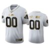 Custom Chiefs White 100th Season Golden Edition Jersey