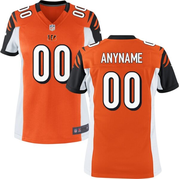 Cincinnati Bengals Nike Women’s Custom Game Jersey – Orange