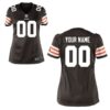 Cleveland Browns Historic Logo Nike Women’s Custom Game Jersey – Brown