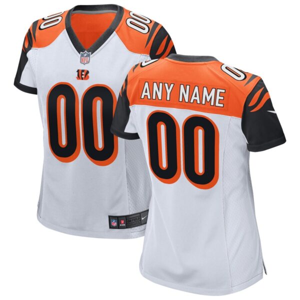 Cincinnati Bengals Nike Women’s 2018 Custom Game Jersey – White
