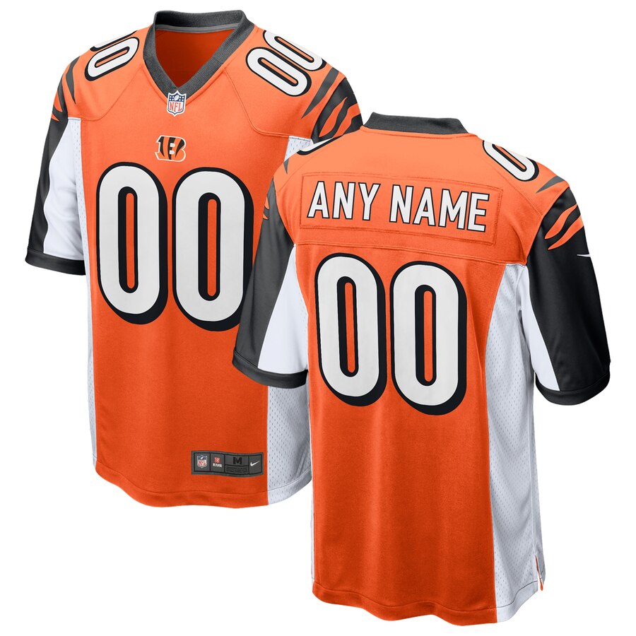 Cincinnati Bengals Nike Youth Game Custom Jersey – Black