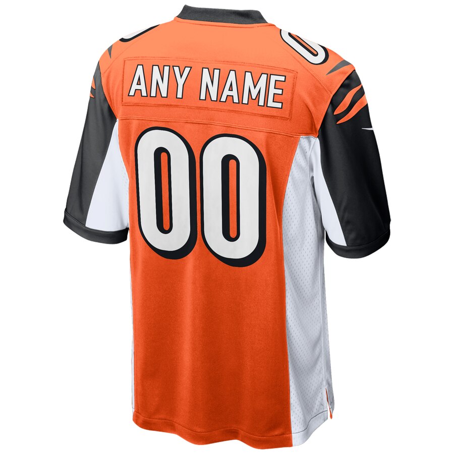 Cincinnati Bengals Nike Youth Game Custom Jersey – Black - Image 3