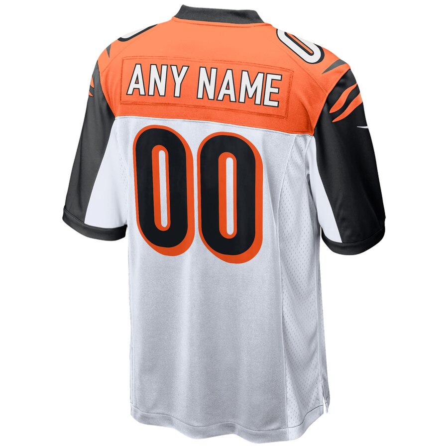 Cincinnati Bengals Nike 2018 Custom Game Jersey – White - Image 3