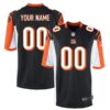 Cincinnati Bengals Nike Custom Game Jersey – Black