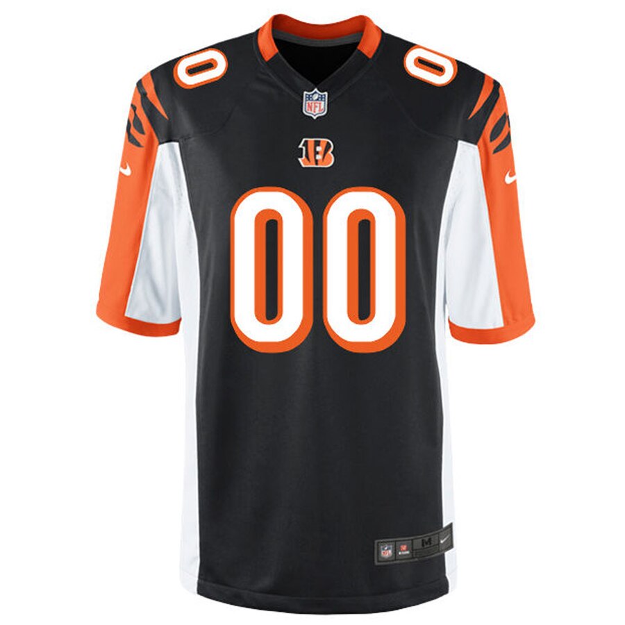 Cincinnati Bengals Nike Custom Game Jersey – Black - Image 2