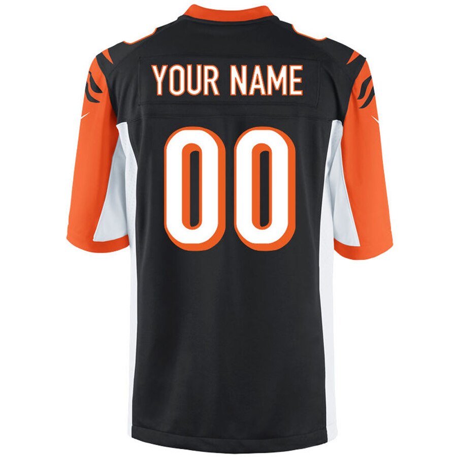 Cincinnati Bengals Nike Custom Game Jersey – Black - Image 3