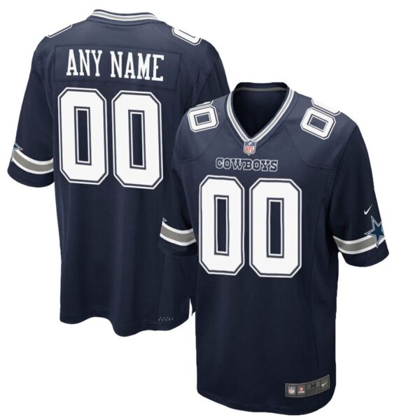 Dallas Cowboys Nike Custom Game Jersey – Navy