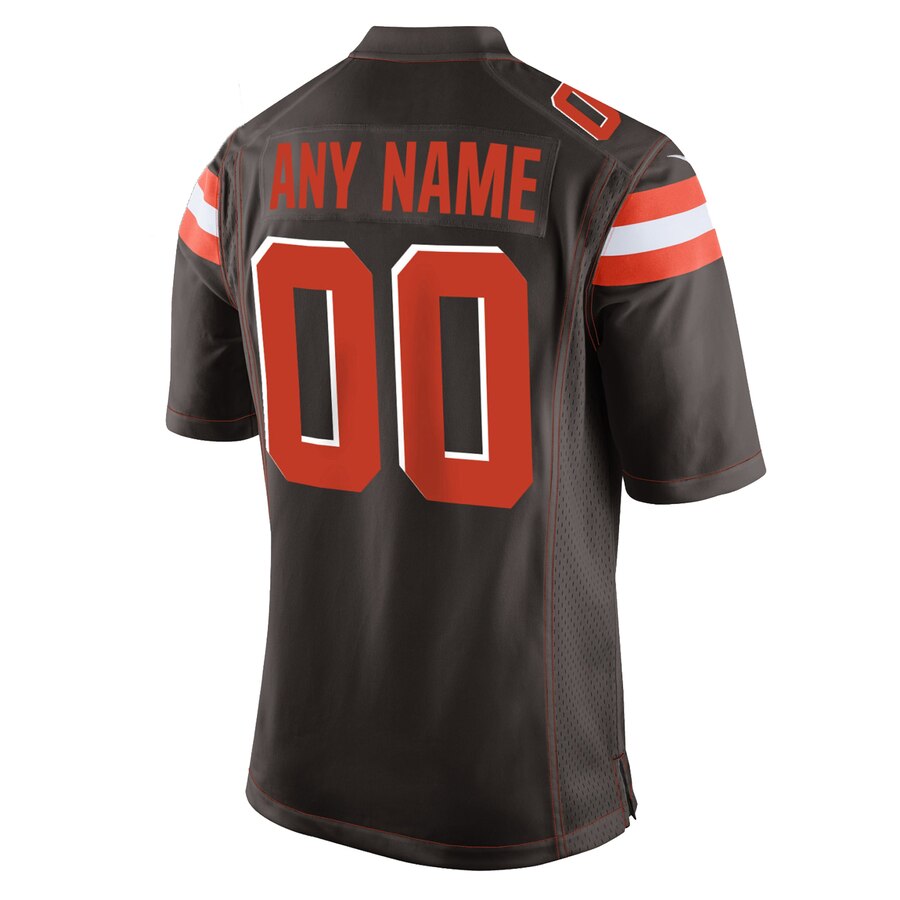 Cleveland Browns Nike Youth Custom Game Jersey – Brown - Image 3