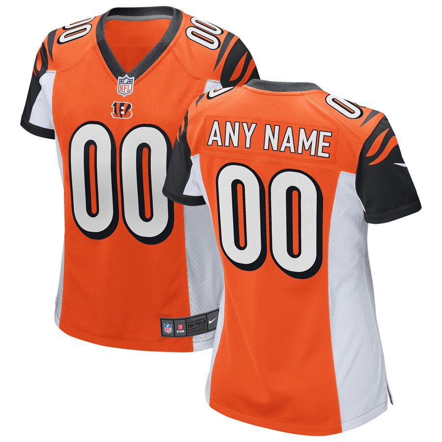 Cincinnati Bengals Nike Women’s 2018 Alternate Custom Game Jersey – Orange