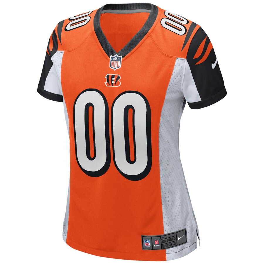 Cincinnati Bengals Nike Women’s 2018 Alternate Custom Game Jersey – Orange - Image 2