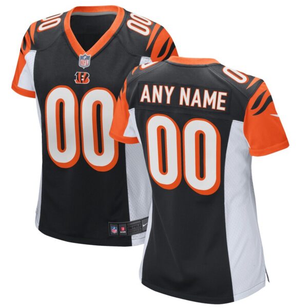 Cincinnati Bengals Nike Women’s 2018 Custom Game Jersey – Black