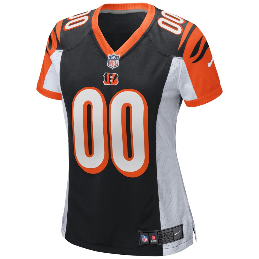 Cincinnati Bengals Nike Women’s 2018 Custom Game Jersey – Black - Image 2