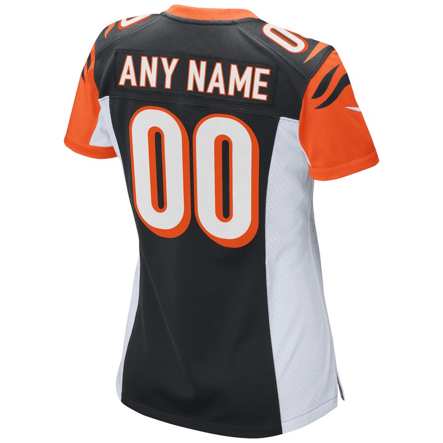Cincinnati Bengals Nike Women’s 2018 Custom Game Jersey – Black - Image 3