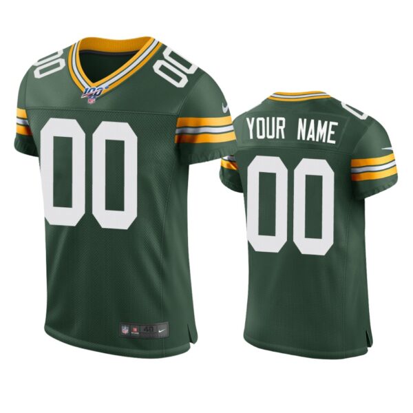 Green Bay Packers Custom Green 100th Season Vapor Elite Jersey