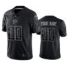 Falcons Custom Reflective Limited Black Jersey Men’s