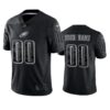 Eagles Custom Reflective Limited Black Jersey
