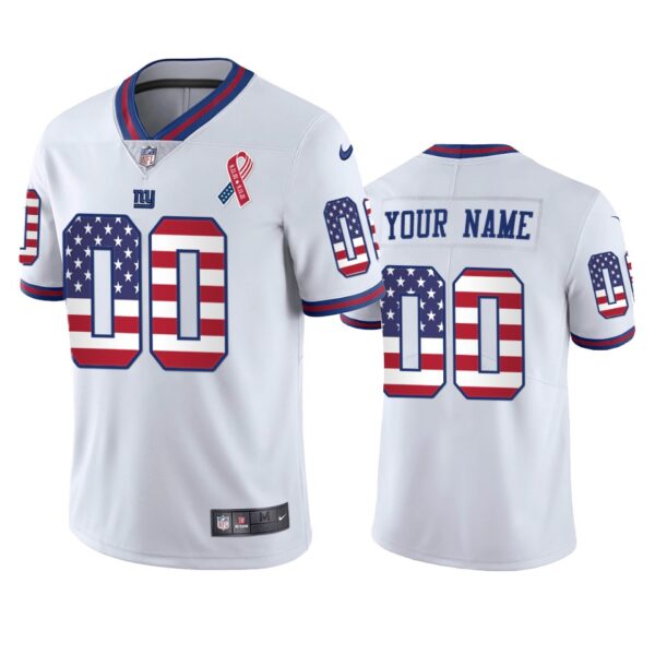 Giants Custom 9-11 Commemorative White Jersey Men’s
