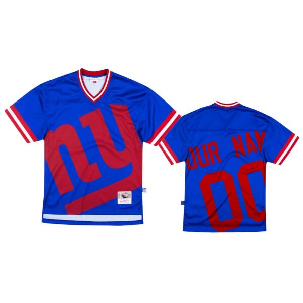 Giants Custom Big Face Royal Jersey Men’s
