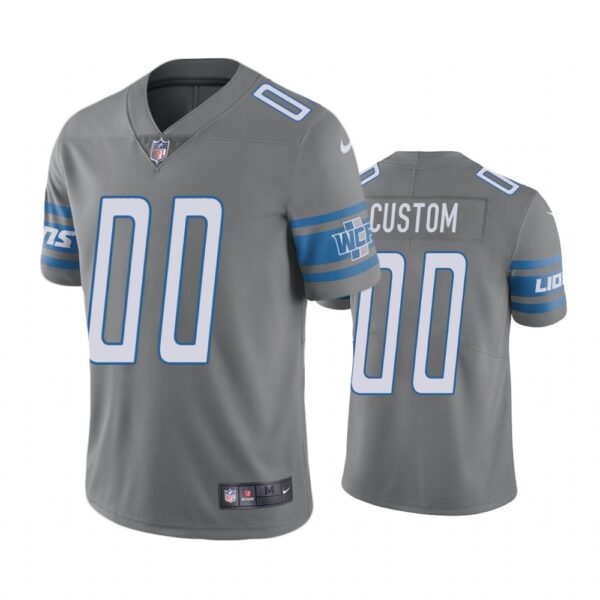 Detroit Lions Custom Steel Nike Color Rush Limited jersey