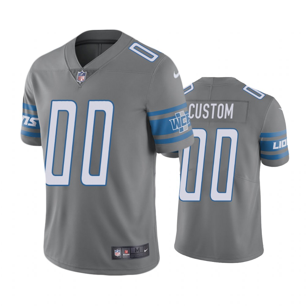 Detroit Lions Custom Steel Nike Color Rush Limited jersey