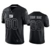 Giants Custom Reflective Limited Black Jersey Men’s